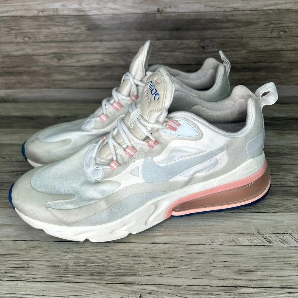 Nike Air Max 270 React American Modern Summit White Shoes 10 Womens